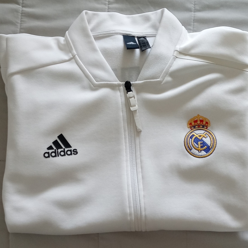 Real Madrid Adidas jacket. Size M Used like New.